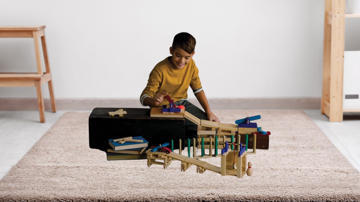 How the MindWare KEVA Contraptions Reactions Set Transforms Kids Into Inventive Engineers