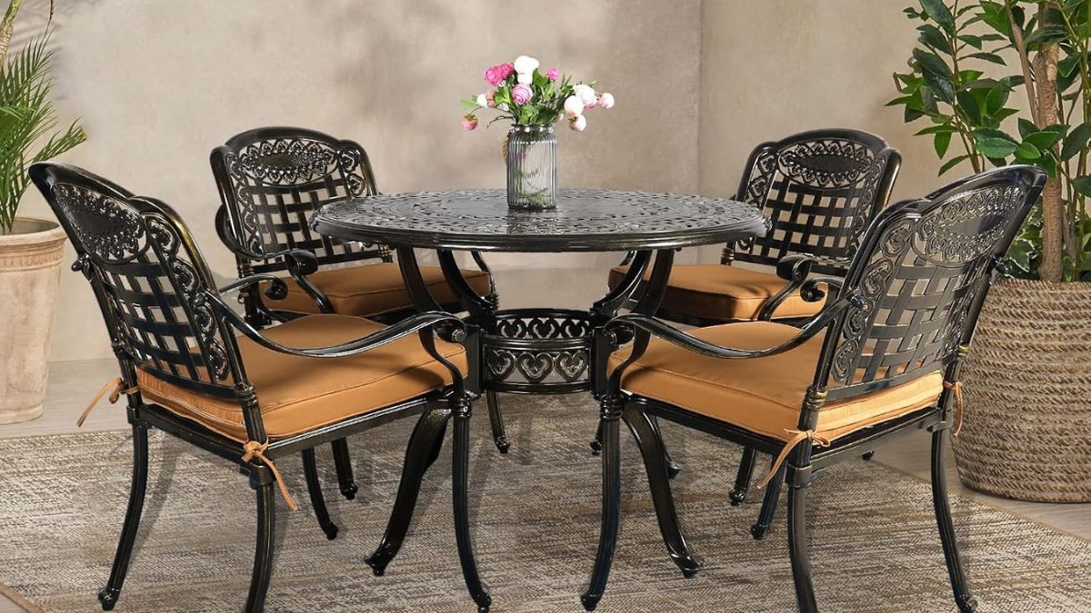 VIVIJASON 5-Piece Patio Furniture Dining Set