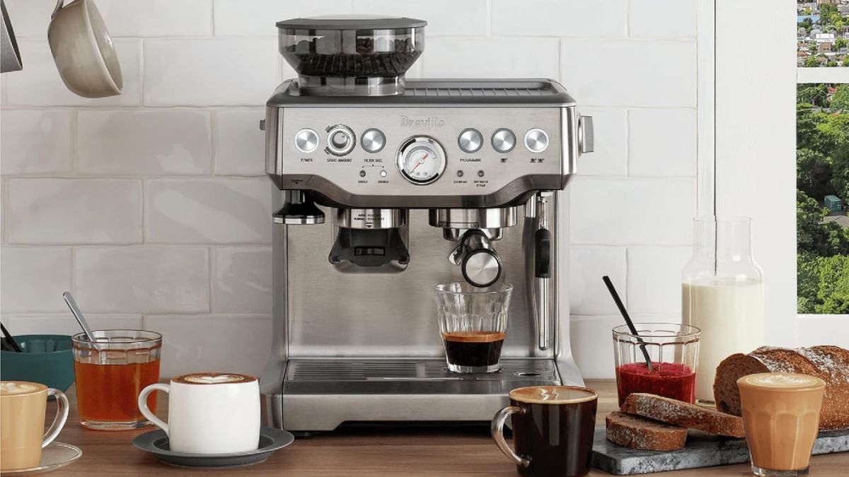 Breville Barista Express Espresso Machine BES870XL, Brushed Stainless Steel