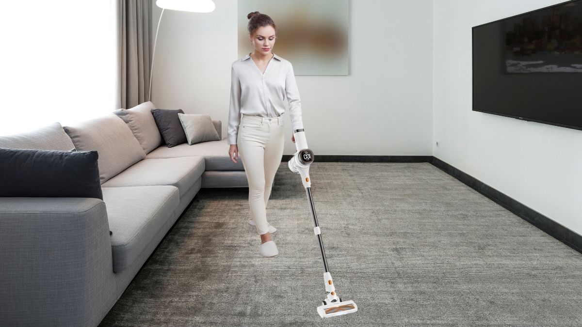 Tikom V500 Cordless Vacuum Cleaner: Powerful Suction for Pet Hair, Carpets, & Hard Floors
