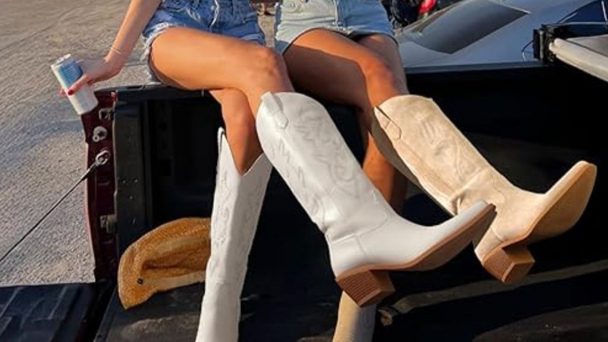 Pasuot Western Cowboy Boots for Women