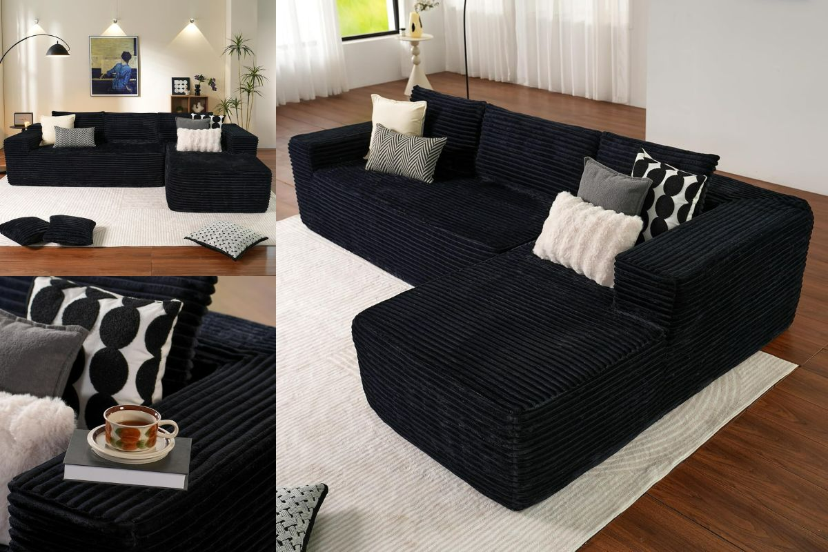 Ovios Cloud Sectional Couch: No Assembly, Maximum Comfort, Big Savings