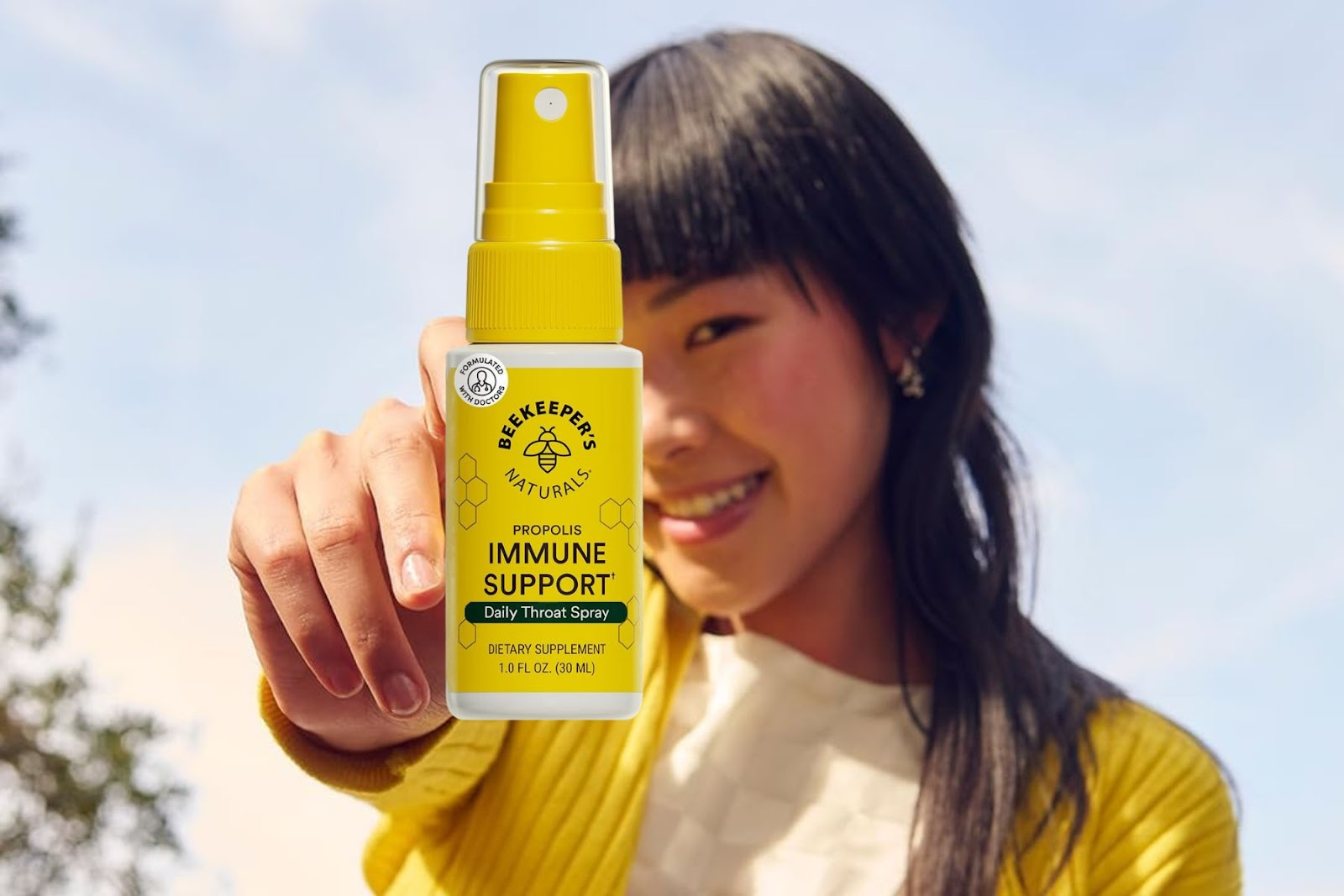 Beekeeper’s Naturals Throat Spray: Clean, Alcohol-Free Immune Protection