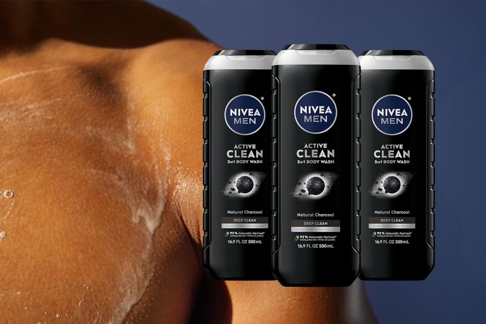 Deep Clean and Save Big: NIVEA Men Active Clean Body Wash with Charcoal